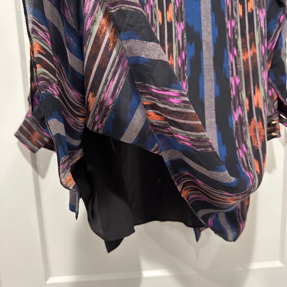 PROENZA SCHOULER  SILK Shirt DRESS Long Sleeve Fully Silk Lined Black Label - Picture 6 of 7